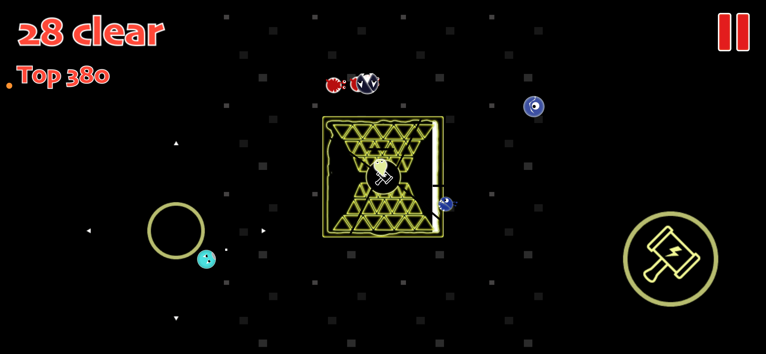 Temple Defender gameplay with twenty-eight cleared